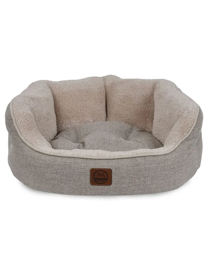 Paws&Whiskers Katzen<Tierbett ''Coco'' in Grau/ Beige