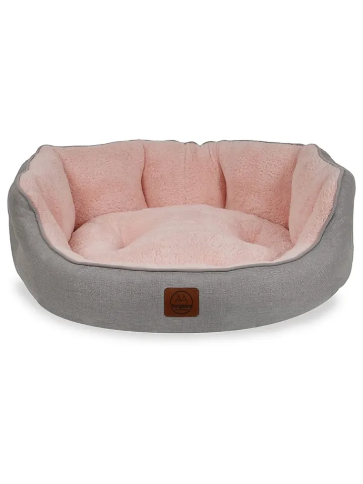 Paws&Whiskers Katzen<Tierbett ''Coco'' in Grau/ Rosa