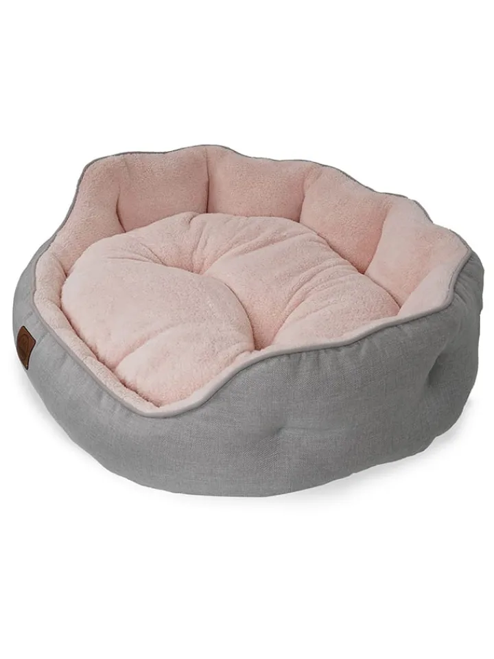 Paws&Whiskers Katzen<Tierbett ''Coco'' in Grau/ Rosa