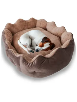 Paws&Whiskers Hunde<Tierbett ''Elsa'' in Hellbraun/ Beige
