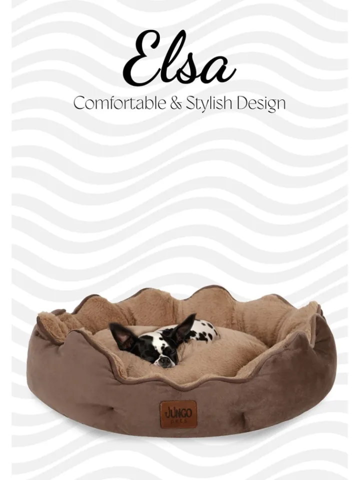 Paws&Whiskers Hunde<Tierbett ''Elsa'' in Hellbraun/ Beige