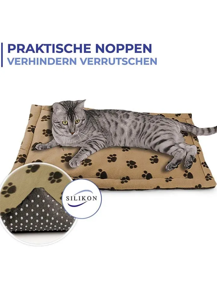 Wenko Hunde<Tierbett in Hellbraun - (L)60 x (B)45 cm