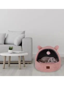 Paws&Whiskers Katzen<Tierbett in Rosa