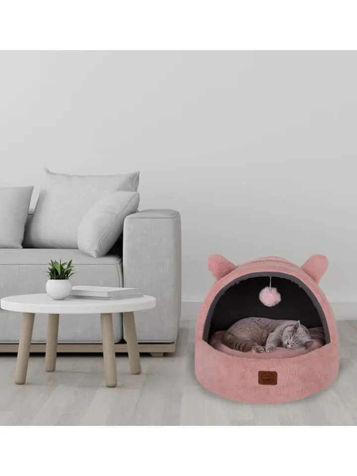 Paws&Whiskers Katzen<Tierbett in Rosa