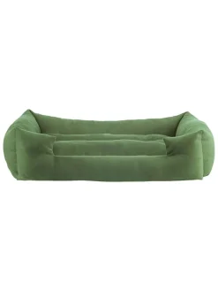 Paws&Whiskers Hunde<Tierbett ''Kare'' in Grün