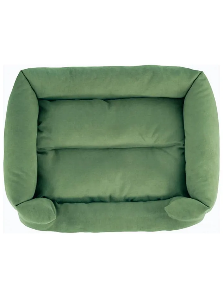 Paws&Whiskers Hunde<Tierbett ''Kare'' in Grün