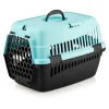 Paws&Whiskers Katzen<Tier-Transportbox in Schwarz/ Mint - (B)49 x (H)35 x (T)32,5 cm