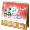 ROTH Adventskalender<Tisch-Adventskalender mit Tannenmotiv in Rot