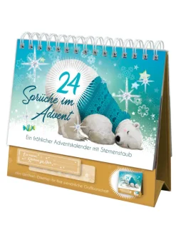 ROTH Adventskalender<Tisch-Adventskalender mit Eisbär-Motiv in Bunt