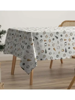 GAMUSI Tisch- & Küchentextilien|Küchentextilien<Tischdecke ''Belia'' in Grau/ Gold