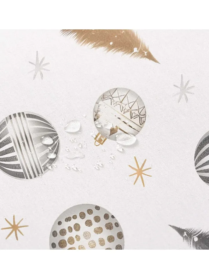 GAMUSI Tisch- & Küchentextilien|Küchentextilien<Tischdecke ''Belia'' in Grau/ Gold