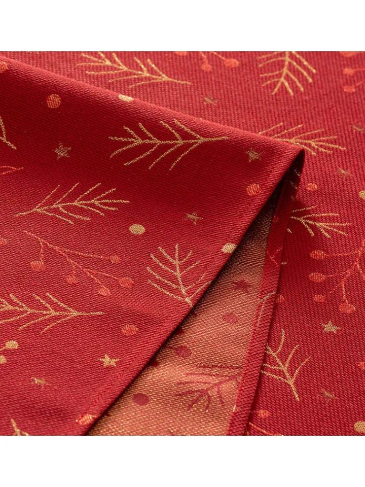 GAMUSI Küchentextilien<Tischdecke ''Berrie'' in Rot/ Gold