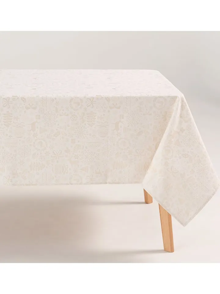 GAMUSI Tisch- & Küchentextilien<Tischdecke "Candy" in Creme/ Gold