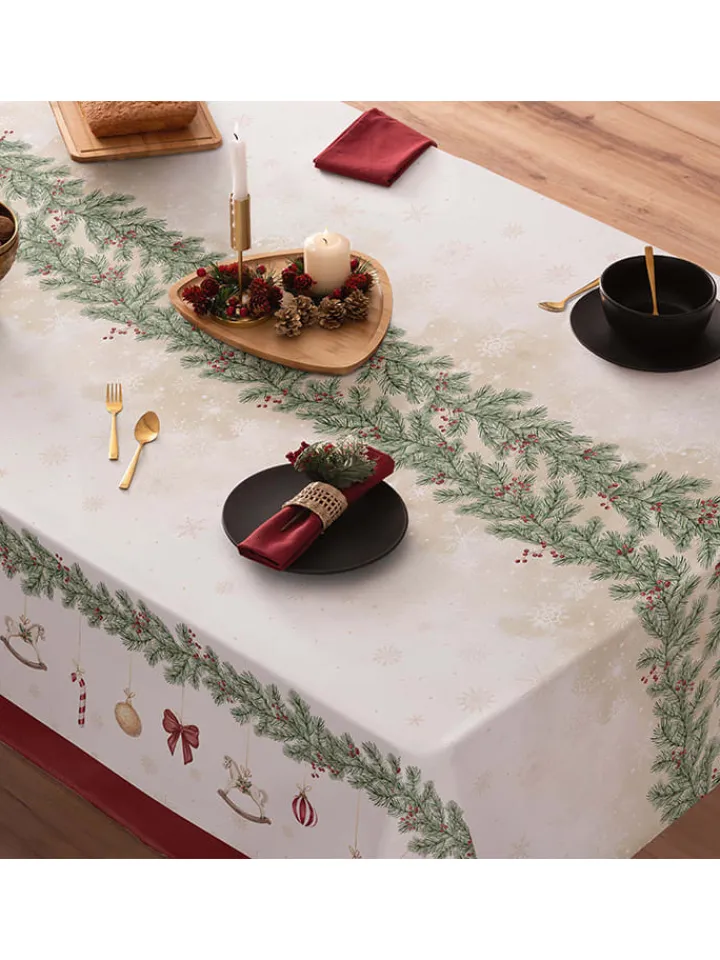 Mint Rugs Küchentextilien|Tisch- & Küchentextilien<Tischdecke "Christmas Gabriel" in Weiß/ Rot