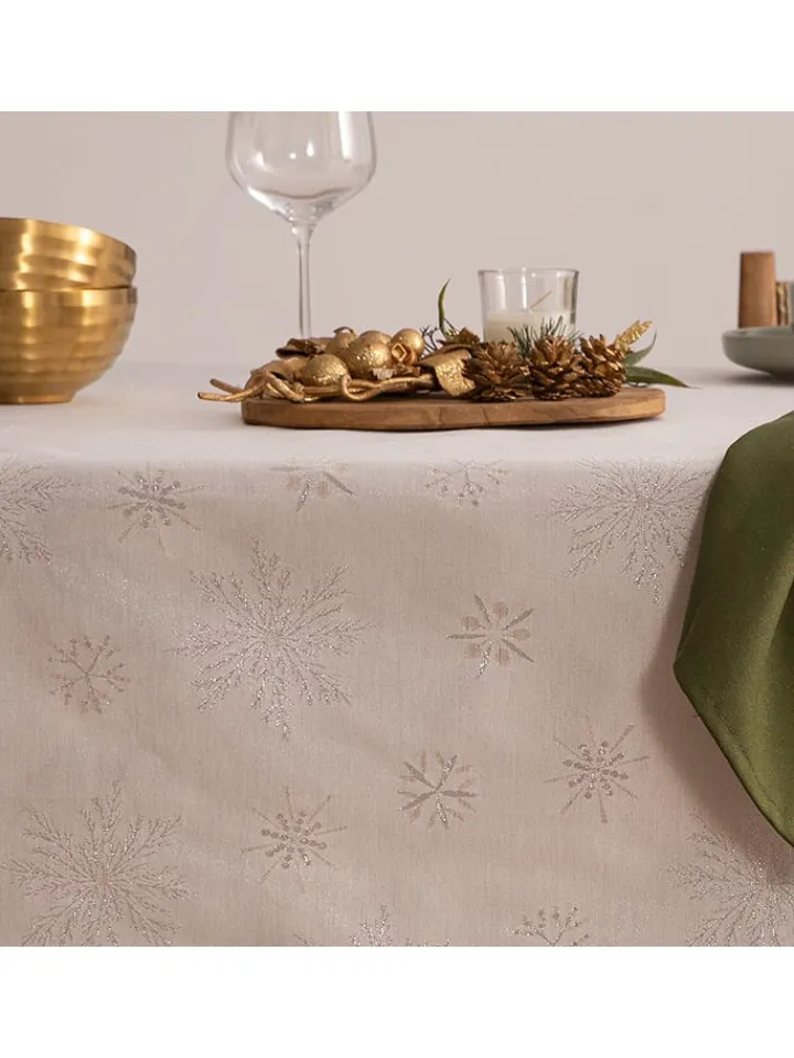 Mint Rugs Küchentextilien<Tischdecke "Christmas Glory" in Weiß/ Rot