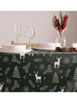 Mint Rugs Tisch- & Küchentextilien|Küchentextilien<Tischdecke "Christmas Santa" in Grün
