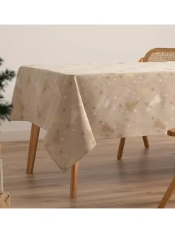 GAMUSI Küchentextilien|Tisch- & Küchentextilien<Tischdecke "Christree" in Beige/ Gold