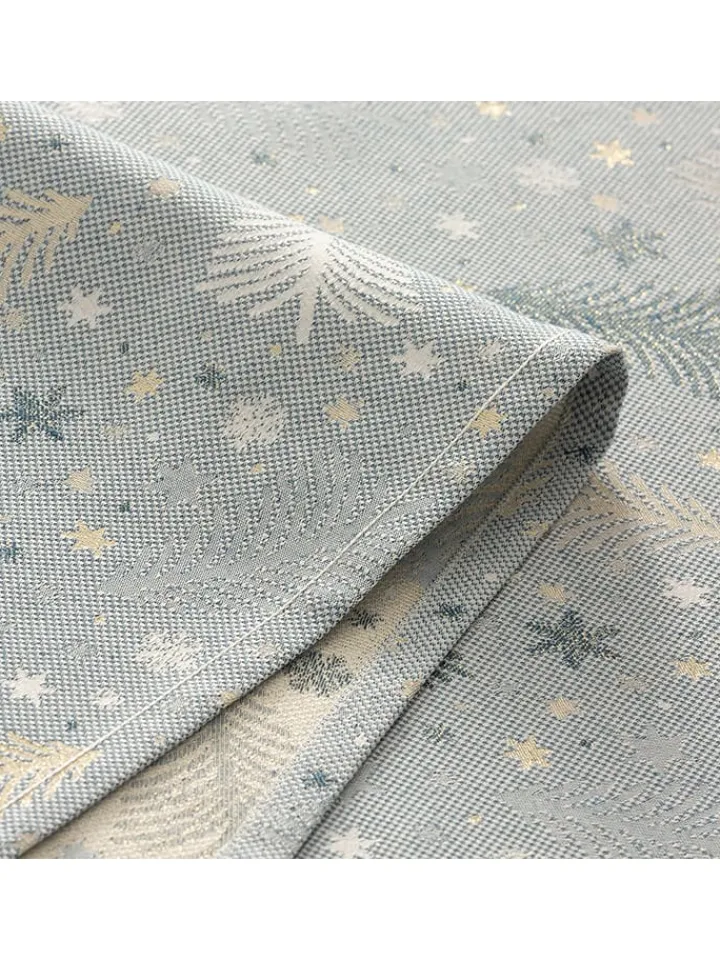 GAMUSI Küchentextilien<Tischdecke "Christree" in Blau/ Gold