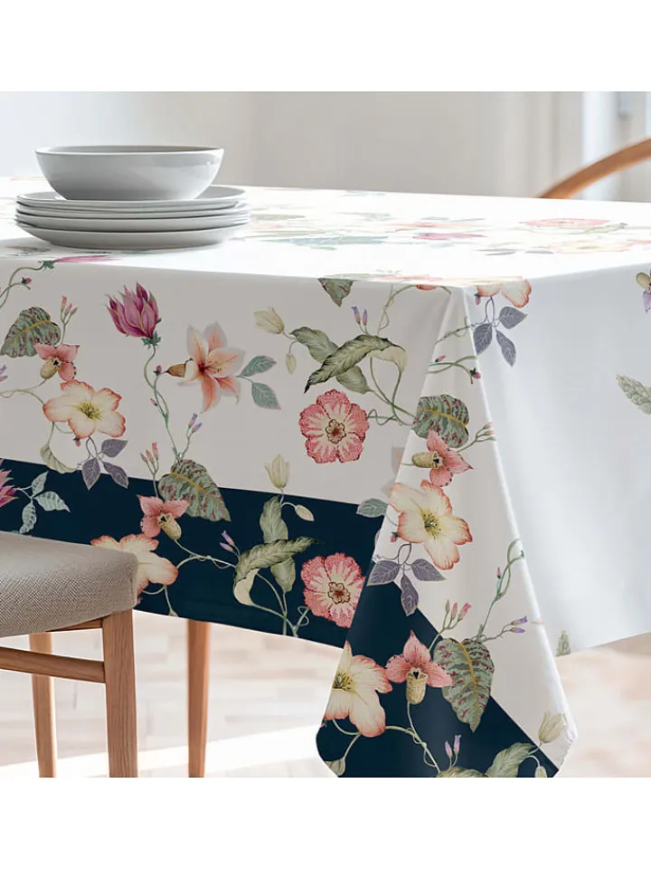 Mint Rugs Küchentextilien|Tisch- & Küchentextilien<Tischdecke "Floral And Tropical Lirios" in Weiß/ Rosa