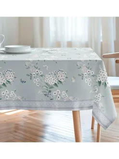 Mint Rugs Küchentextilien|Tisch- & Küchentextilien<Tischdecke "Floral And Tropical Galan" in Türkis/ Weiß
