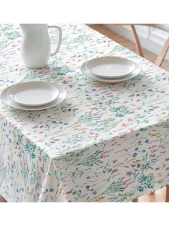 Mint Rugs Küchentextilien|Tisch- & Küchentextilien<Tischdecke "Floral And Tropical Elinor" in Weiß/ Grün/ Blau