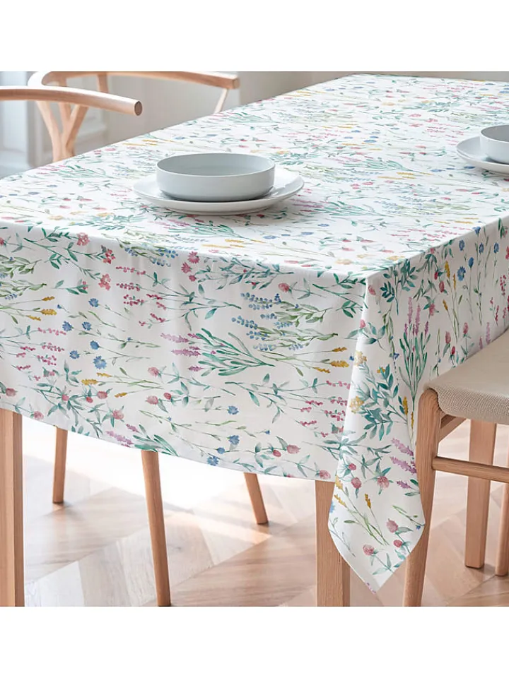 Mint Rugs Küchentextilien|Tisch- & Küchentextilien<Tischdecke "Floral And Tropical Elinor" in Weiß/ Grün/ Blau