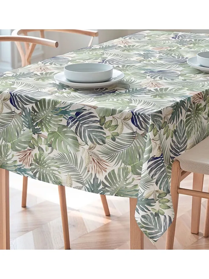 Mint Rugs Tisch- & Küchentextilien<Tischdecke "Floral And Tropical Deisy" in Weiß/ Grün