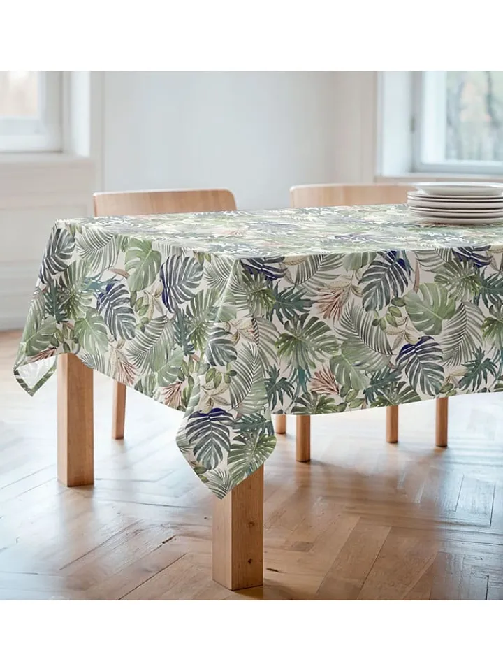 Mint Rugs Tisch- & Küchentextilien<Tischdecke "Floral And Tropical Deisy" in Weiß/ Grün