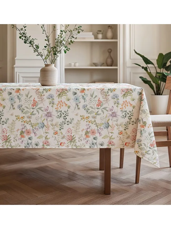 Mint Rugs Küchentextilien|Tisch- & Küchentextilien<Tischdecke "Floral Azahara" in Weiß/ Rosa/ Lila