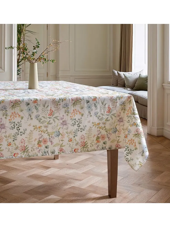 Mint Rugs Küchentextilien|Tisch- & Küchentextilien<Tischdecke "Floral Azahara" in Weiß/ Rosa/ Lila