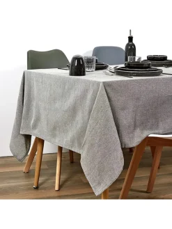 THE HOME DECO FACTORY Küchentextilien<Tischdecke in Khaki - (L)250 x (B)140 cm