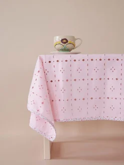 Rice Küchentextilien|Tisch- & Küchentextilien<Tischdecke in Rosa - (L)100 x (B)100 cm