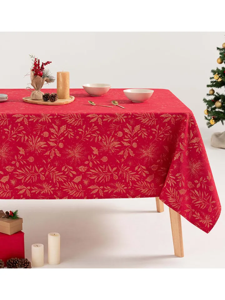 GAMUSI Küchentextilien|Tisch- & Küchentextilien<Tischdecke in Rot/ Gold