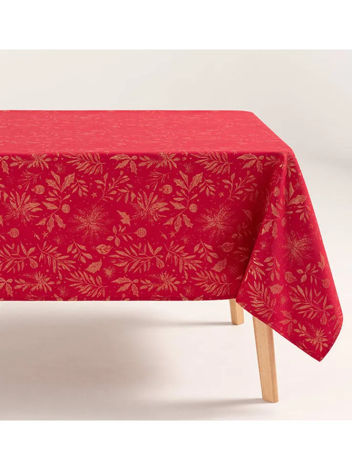 GAMUSI Küchentextilien|Tisch- & Küchentextilien<Tischdecke in Rot/ Gold