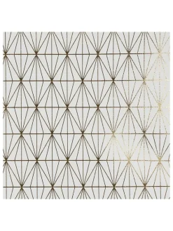 every ware Tisch- & Küchentextilien|Küchentextilien<Tischdecke in Weiß/ Gold - (L)250 x (B)140 cm