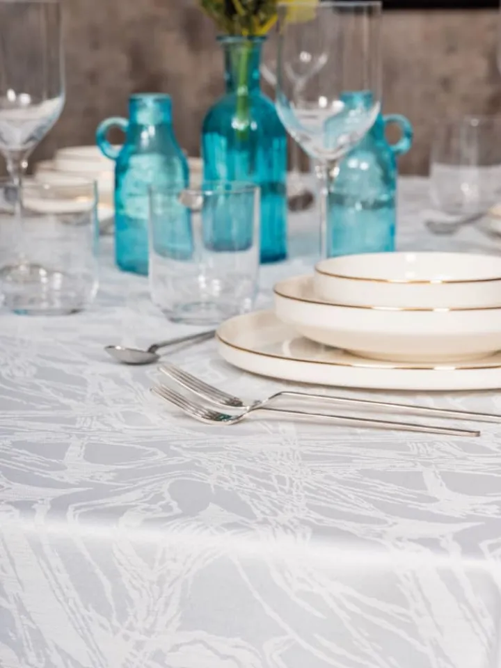 Mijolnir Küchentextilien|Tisch- & Küchentextilien<Tischdecke "Lavinia" in Weiß