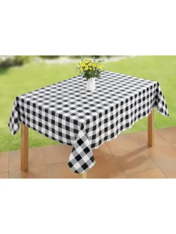 Wenko Küchentextilien|Tisch- & Küchentextilien<Tischdecke "Maximex" in Schwarz/ Weiß - (L)180 x (B)140 cm