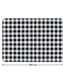 Wenko Küchentextilien|Tisch- & Küchentextilien<Tischdecke "Maximex" in Schwarz/ Weiß - (L)180 x (B)140 cm