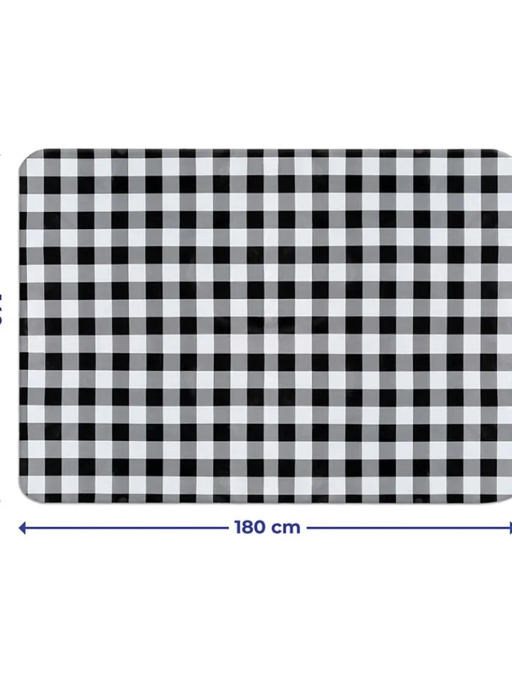 Wenko Küchentextilien|Tisch- & Küchentextilien<Tischdecke "Maximex" in Schwarz/ Weiß - (L)180 x (B)140 cm