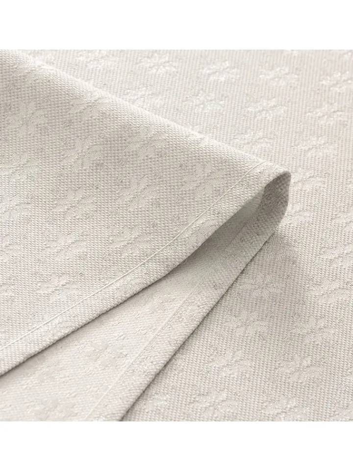 GAMUSI Küchentextilien|Tisch- & Küchentextilien<Tischdecke "Merry Christmas" in Hellgrau/ Silber