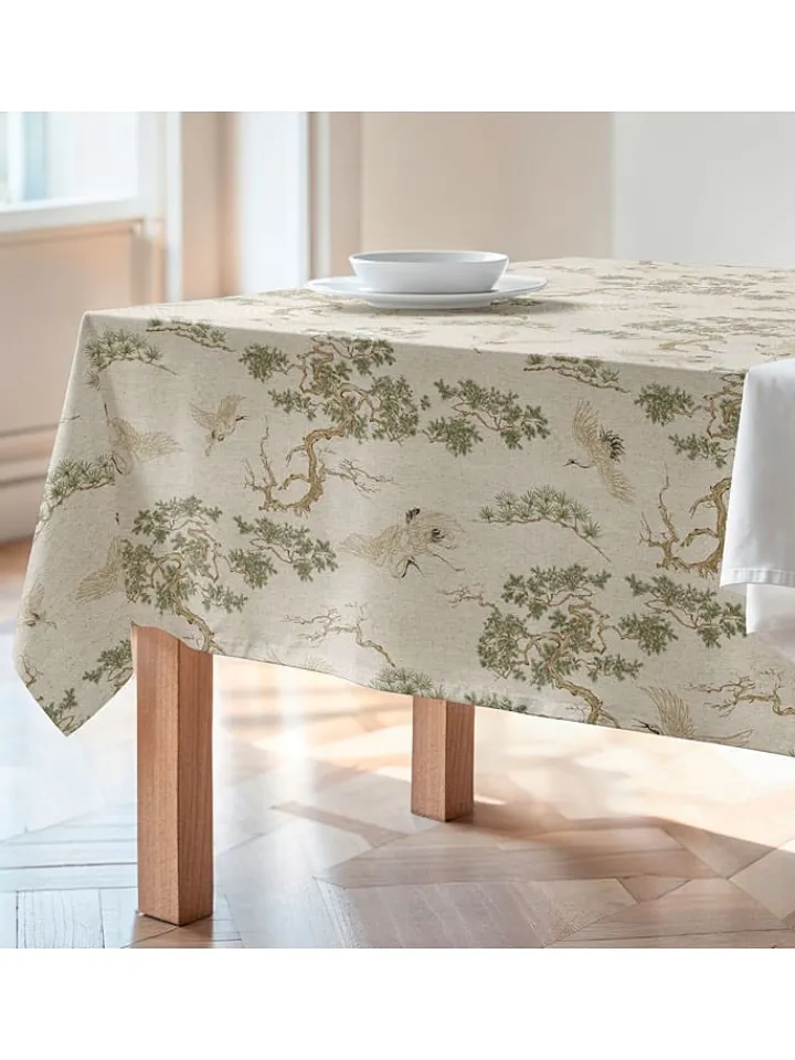 Mint Rugs Küchentextilien|Tisch- & Küchentextilien<Tischdecke "Natural Garza" in Creme/ Grün