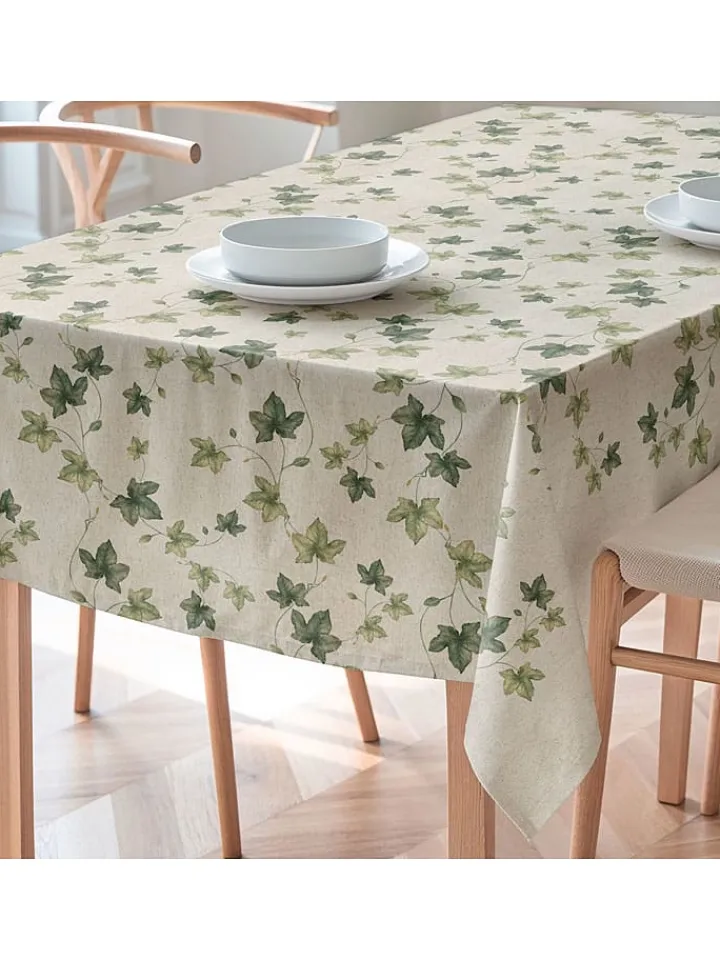 Mint Rugs Küchentextilien<Tischdecke "Natural Iri" in Creme/ Grün