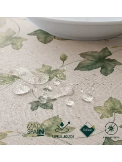 Mint Rugs Küchentextilien<Tischdecke "Natural Iri" in Creme/ Grün