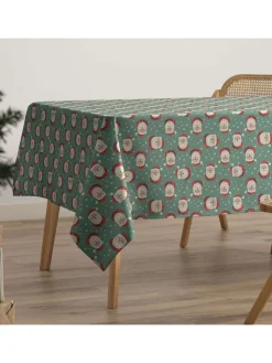 GAMUSI Küchentextilien<Tischdecke ''Noel'' in Blau/ Rot