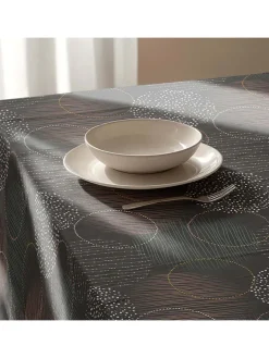 Mint Rugs Tisch- & Küchentextilien|Küchentextilien<Tischdecke "Nordic Naroa" in Anthrazit/ Gelb/ Weiß