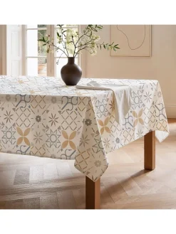 Mint Rugs Tisch- & Küchentextilien<Tischdecke "Nordic Tile" in Creme/ Senf
