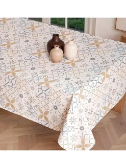 Mint Rugs Tisch- & Küchentextilien<Tischdecke "Nordic Tile" in Creme/ Senf