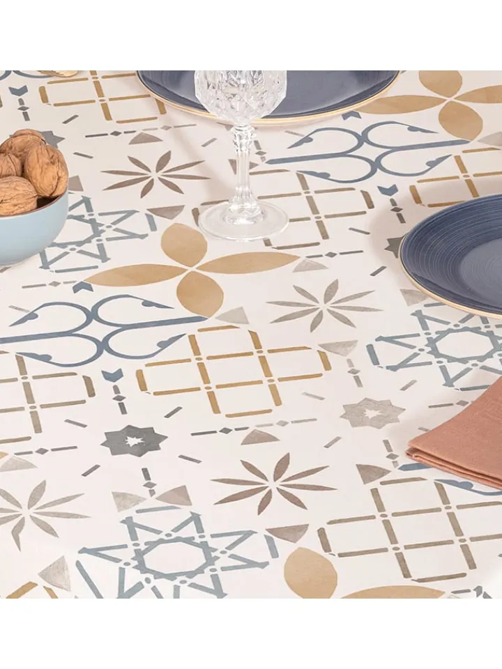 Mint Rugs Tisch- & Küchentextilien<Tischdecke "Nordic Tile" in Creme/ Senf