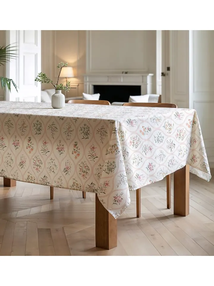 Mint Rugs Küchentextilien|Tisch- & Küchentextilien<Tischdecke "Patrice" in Weiß/ Rosa