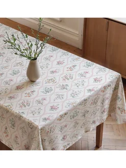 Mint Rugs Küchentextilien|Tisch- & Küchentextilien<Tischdecke "Patrice" in Weiß/ Rosa